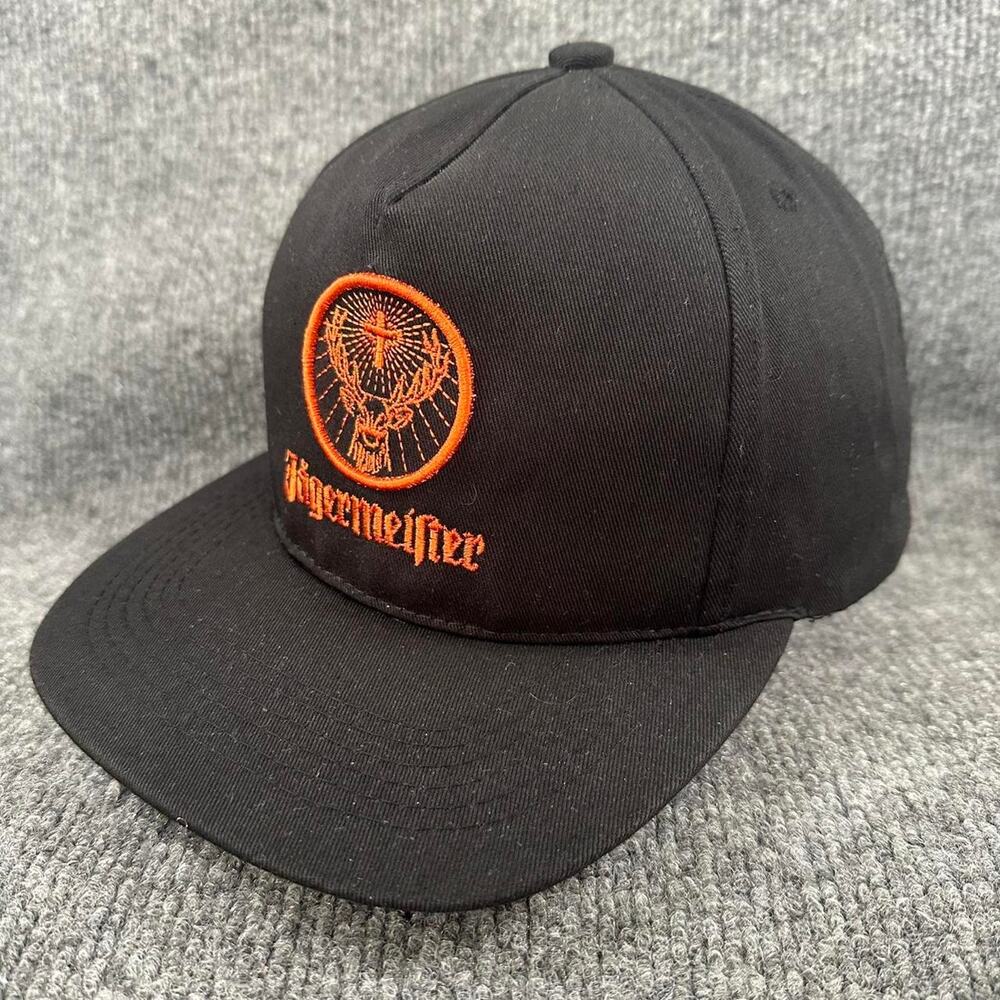 Jagermeister Mens High Crown SnapBack Hat Germany Liquor Vintage Skater Hat OSFM